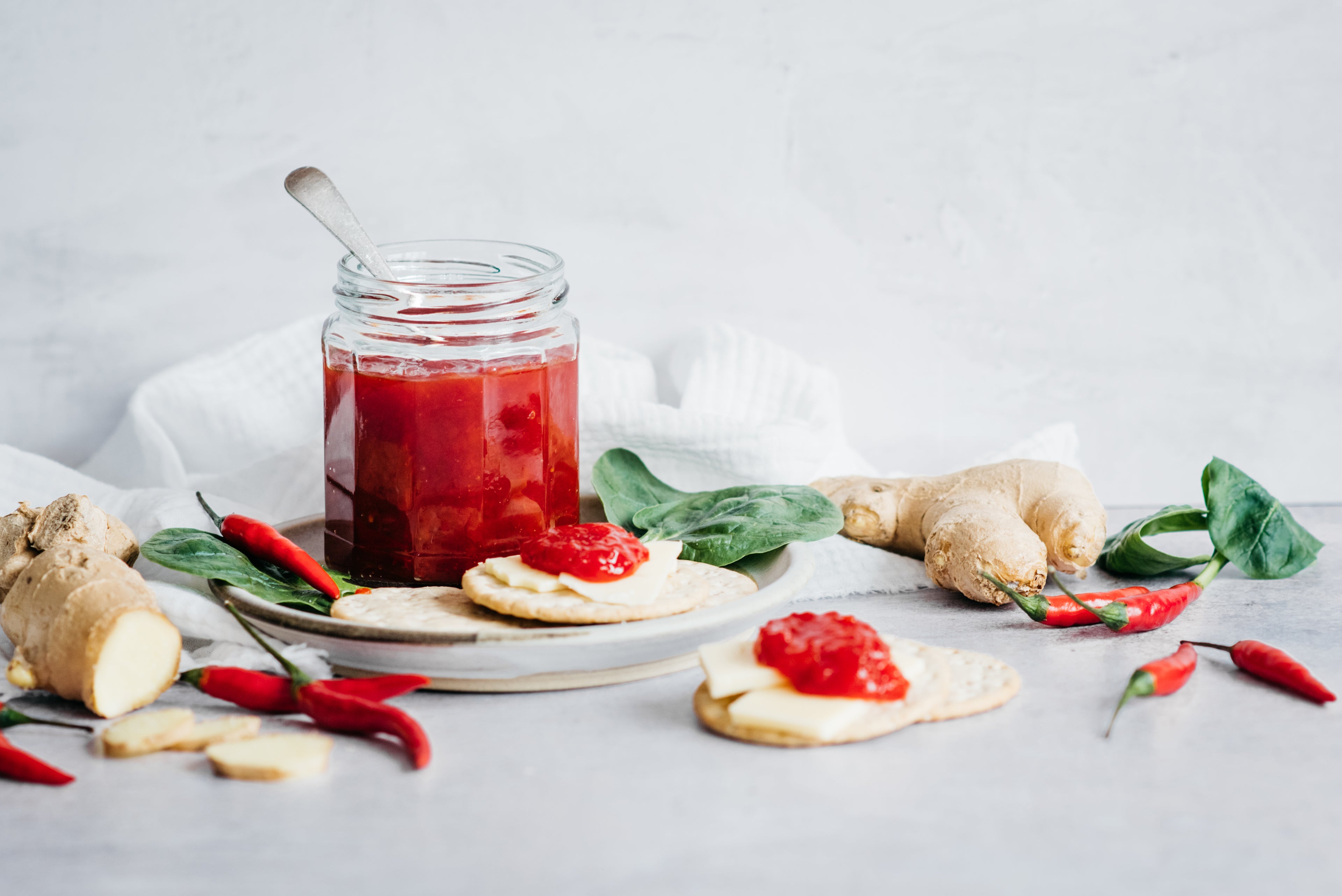 Chilli Ginger Jam in a jar