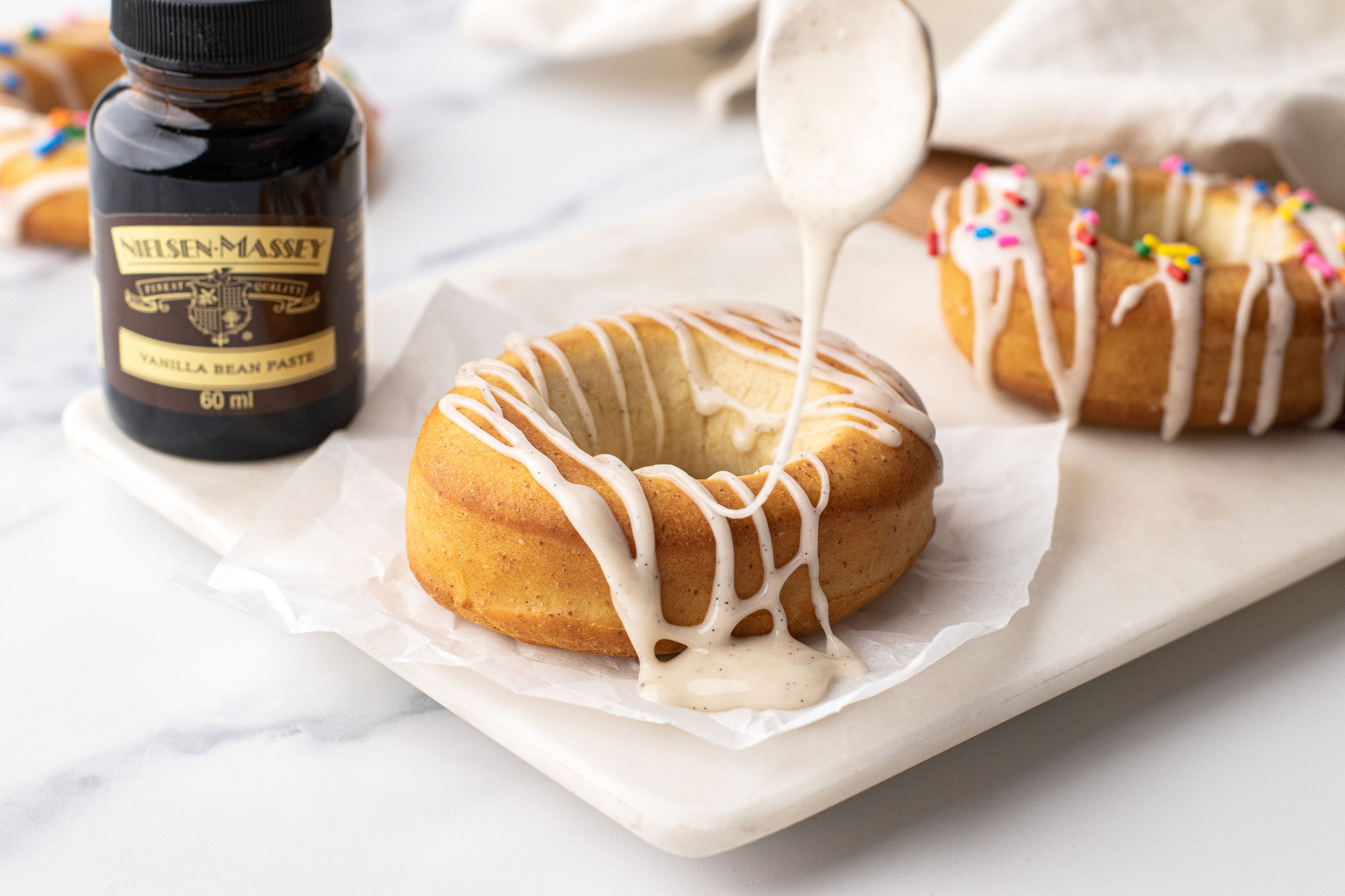 Air Fryer Iced Doughnuts