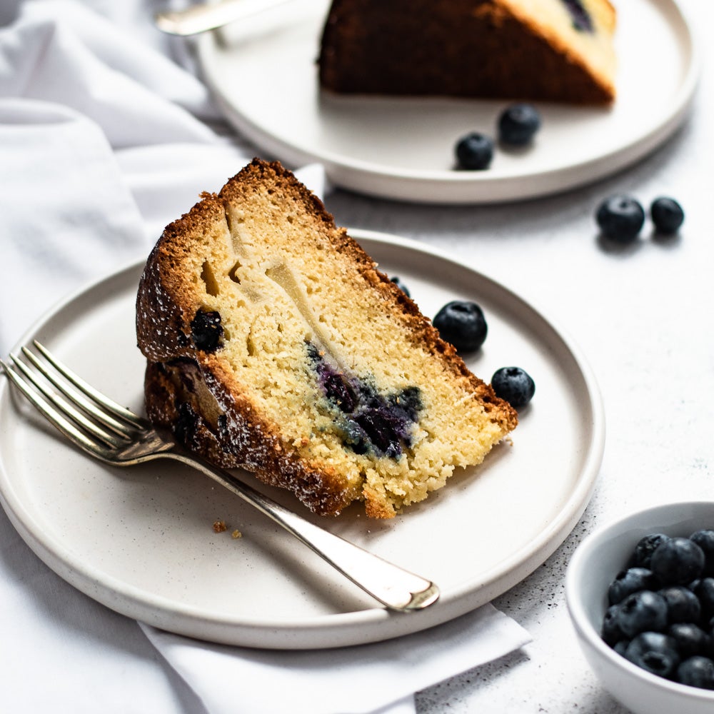 slice of cake on a  plate 