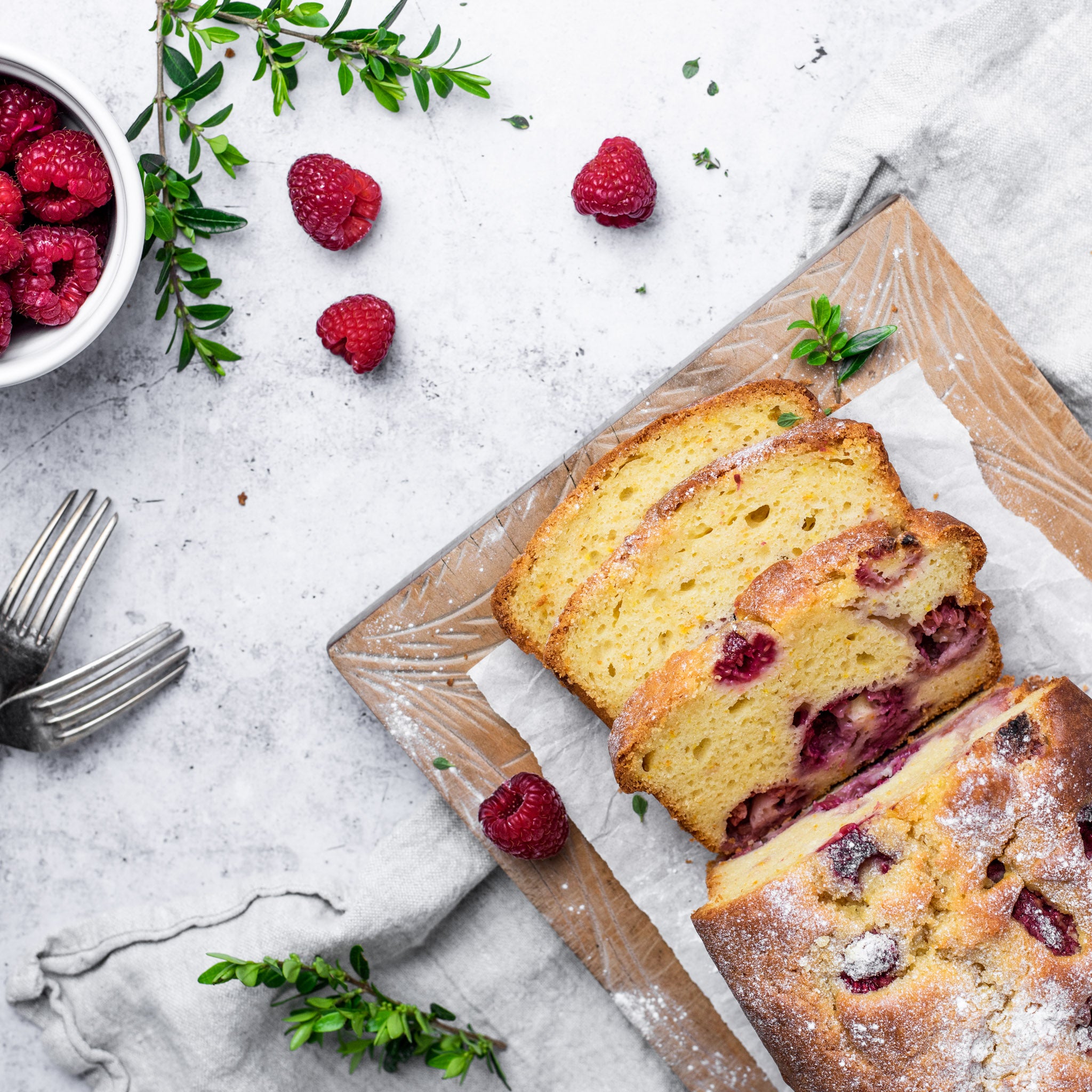 Orange & Raspberry Loaf