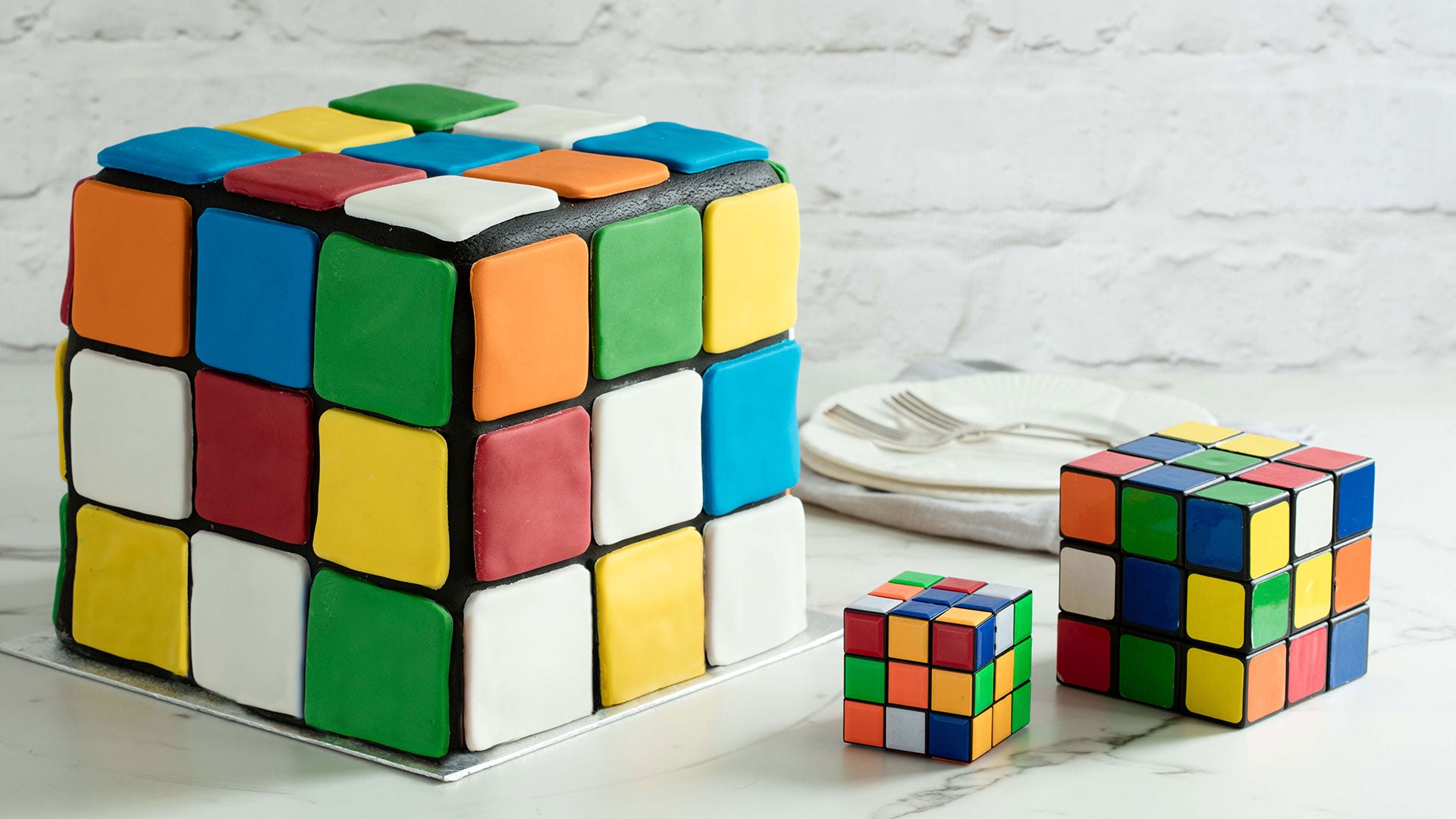 Rubix Cube Illusion Cake