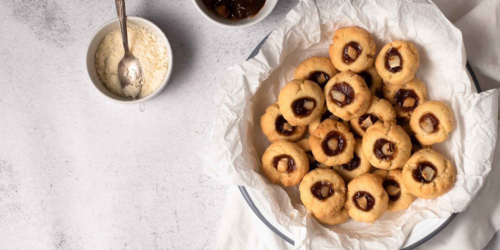 Savoury Parmesan Thumbprint Biscuits