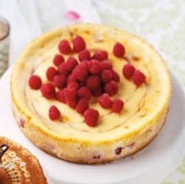 White Chocolate and Raspberry Cheesecake