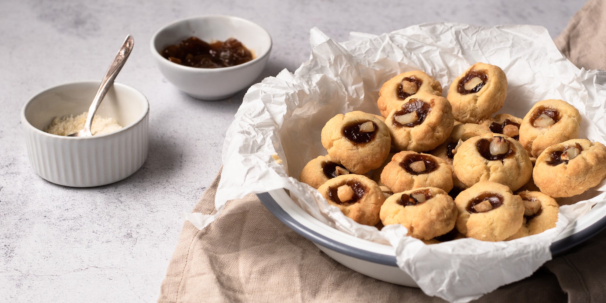 Savoury Parmesan Thumbprint Biscuits