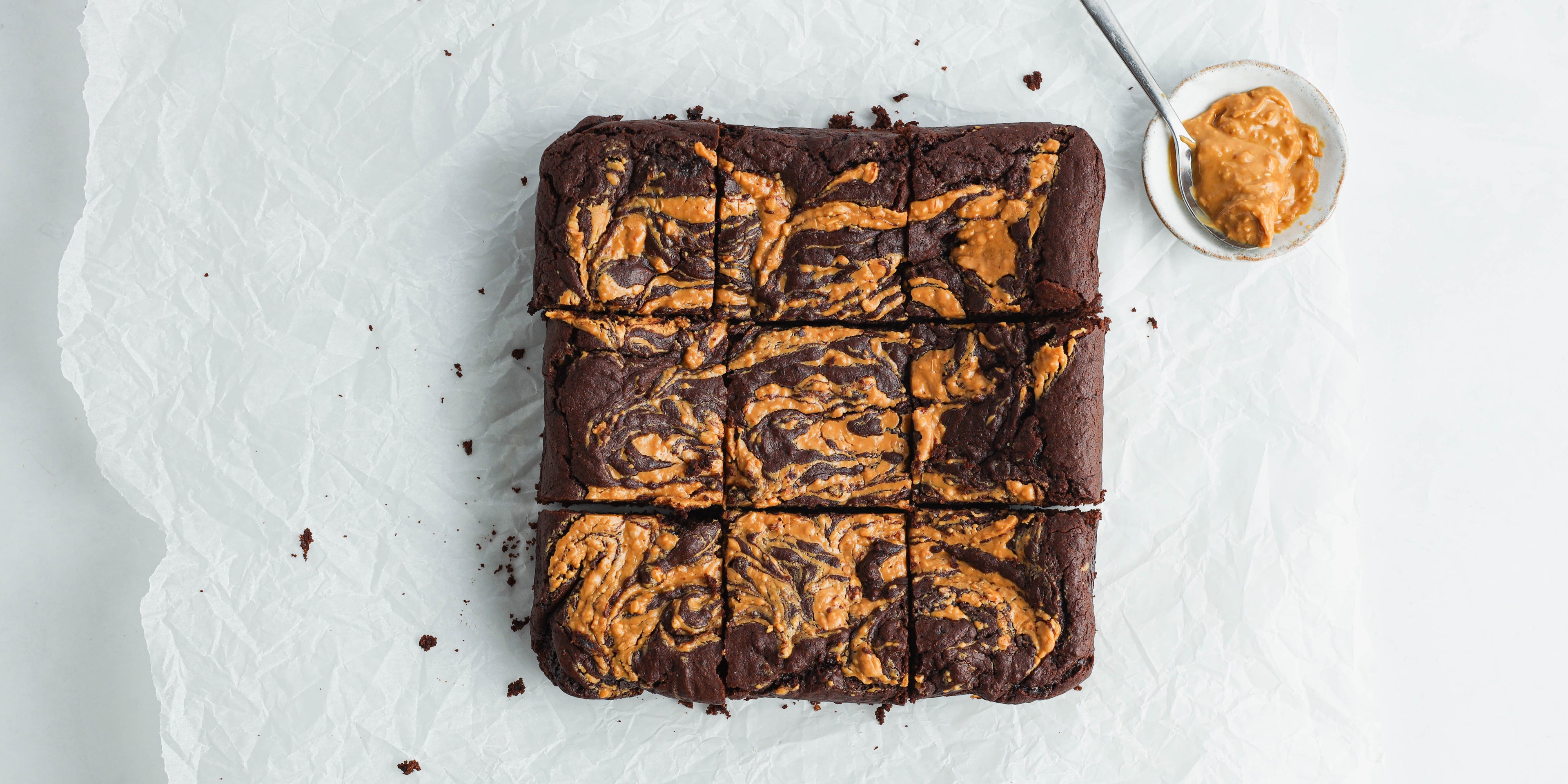 Gluten Free Vegan Peanut Butter Brownies