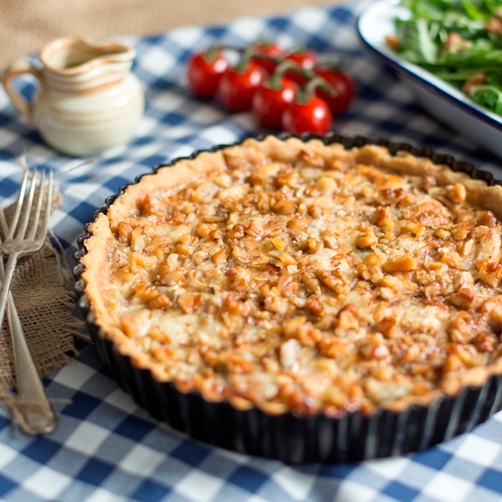 Walnut, Pear and Gorgonzola Quiche