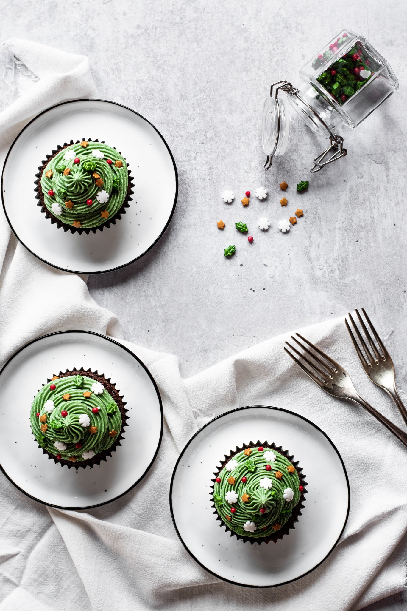 Christmas Tree Cupcakes