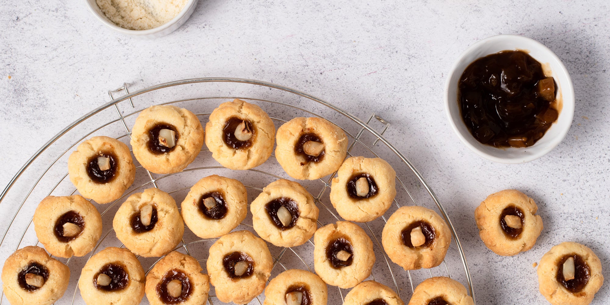 Savoury Parmesan Thumbprint Biscuits