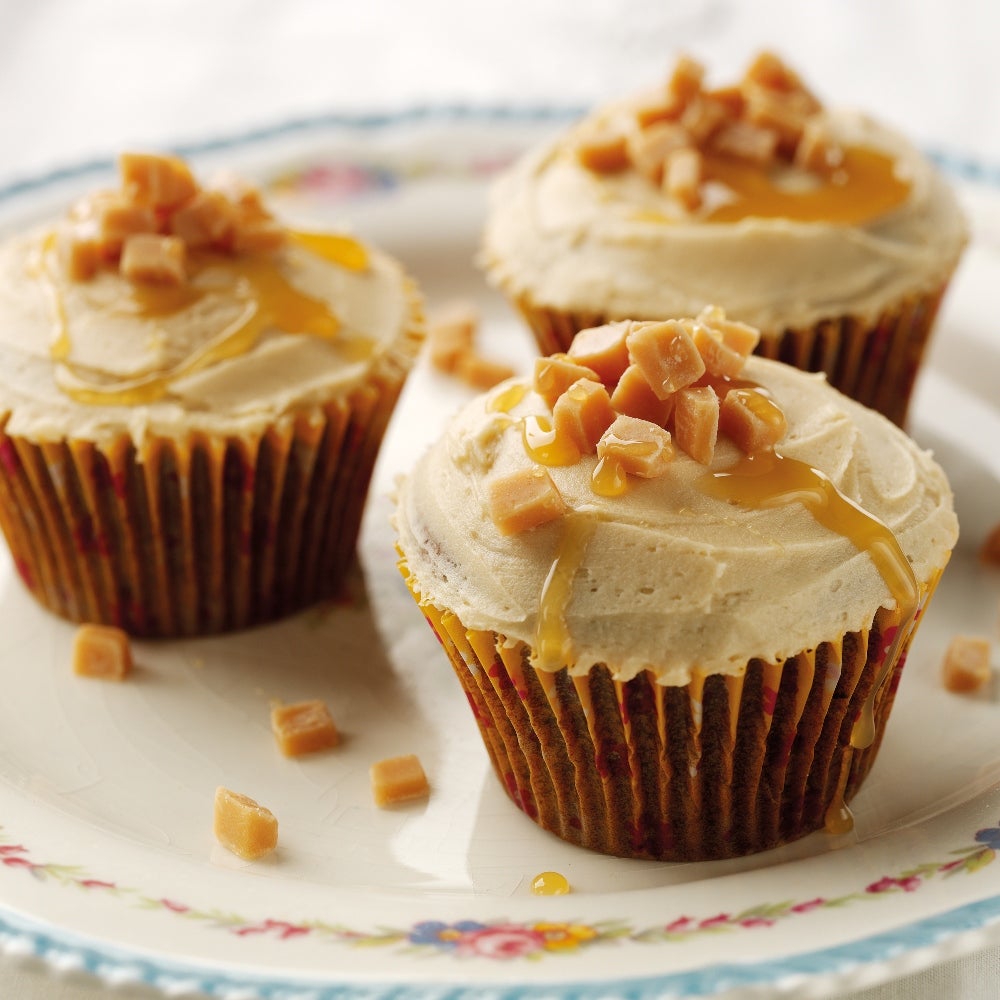 Sticky toffee cupcakes