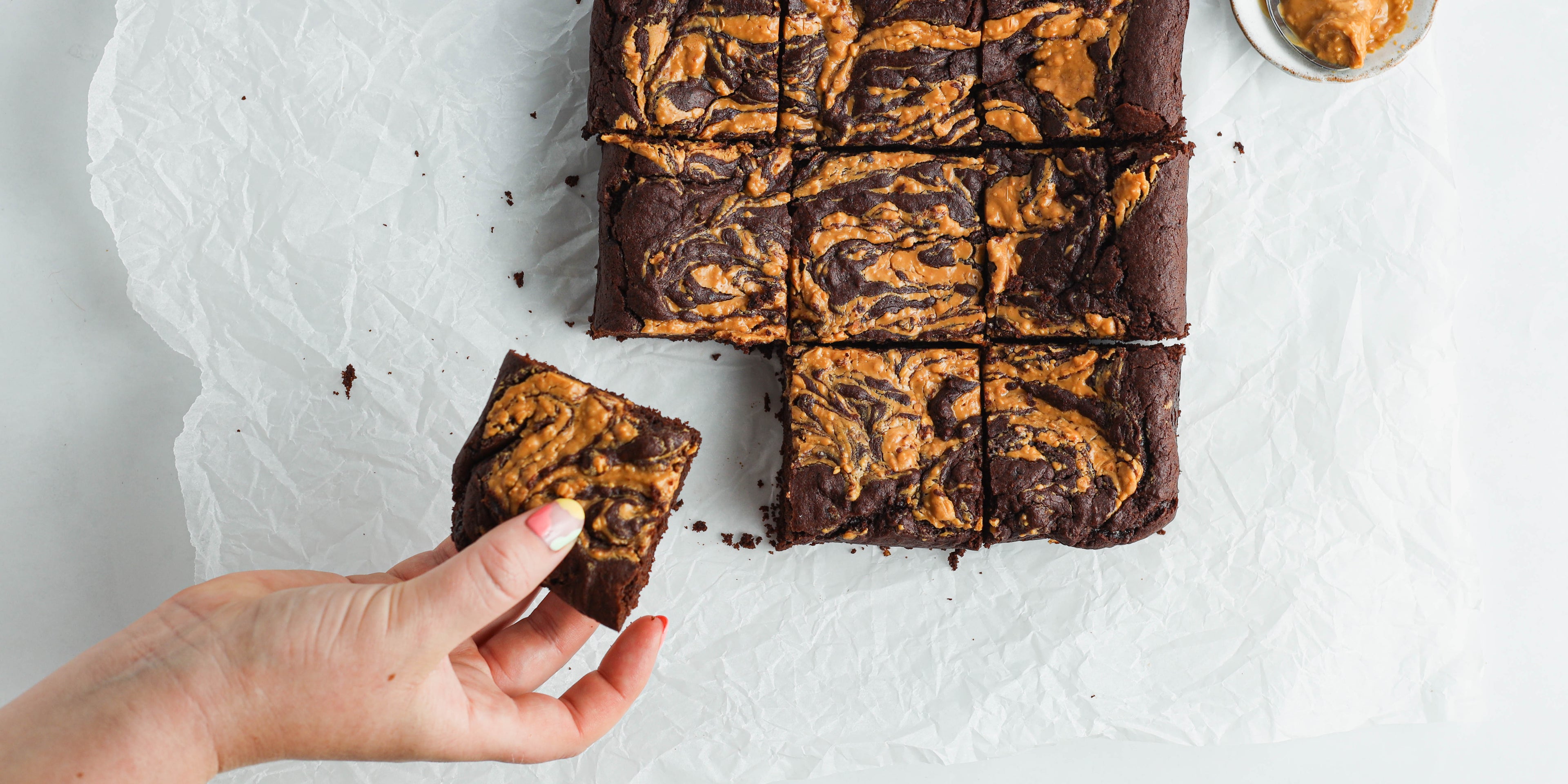 Gluten Free Vegan Peanut Butter Brownies