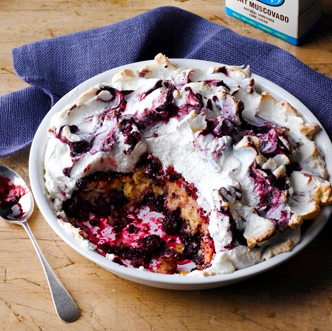 Blackberry Monmouth pudding