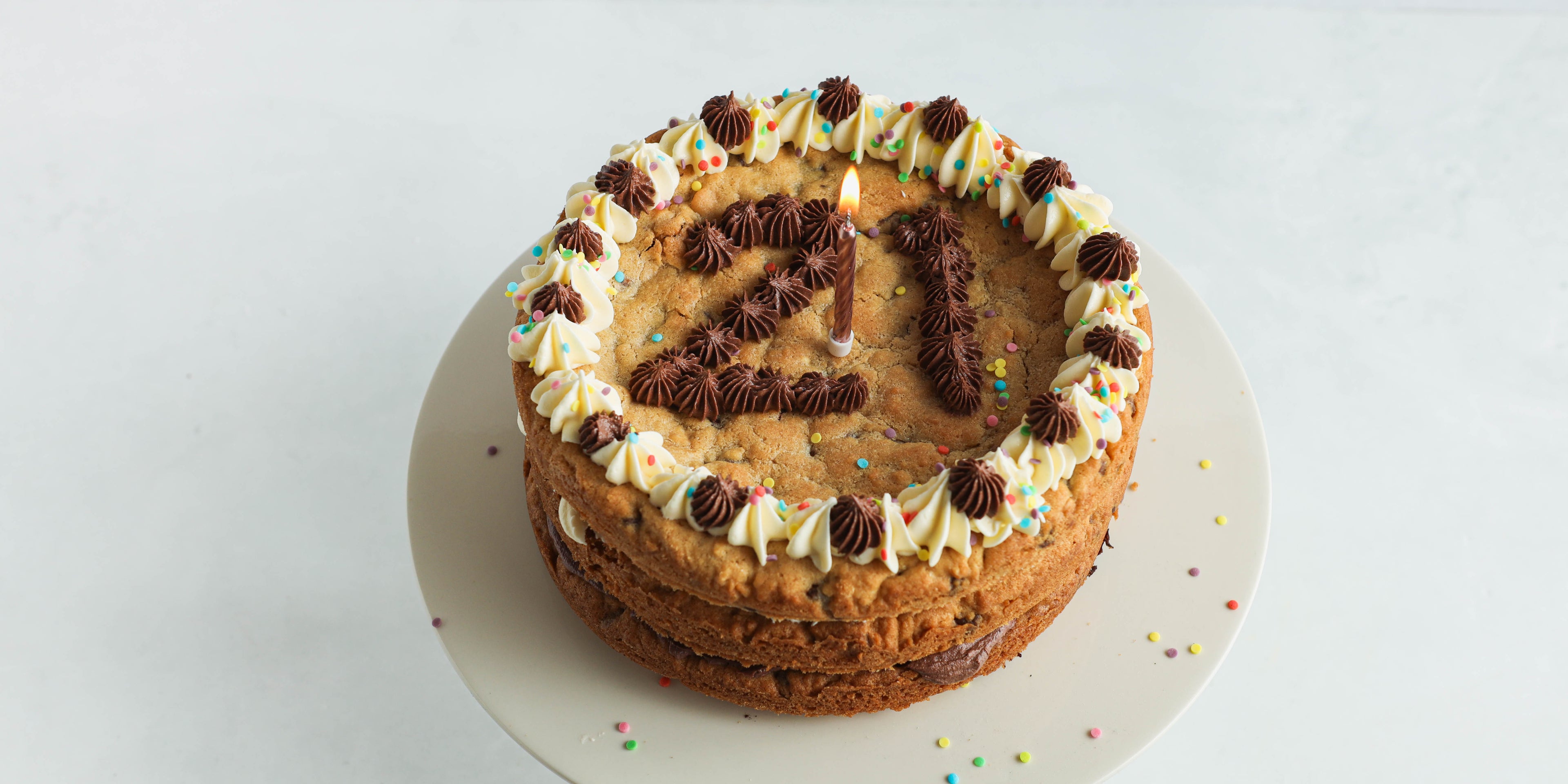 Triple Chocolate Cookie Cake