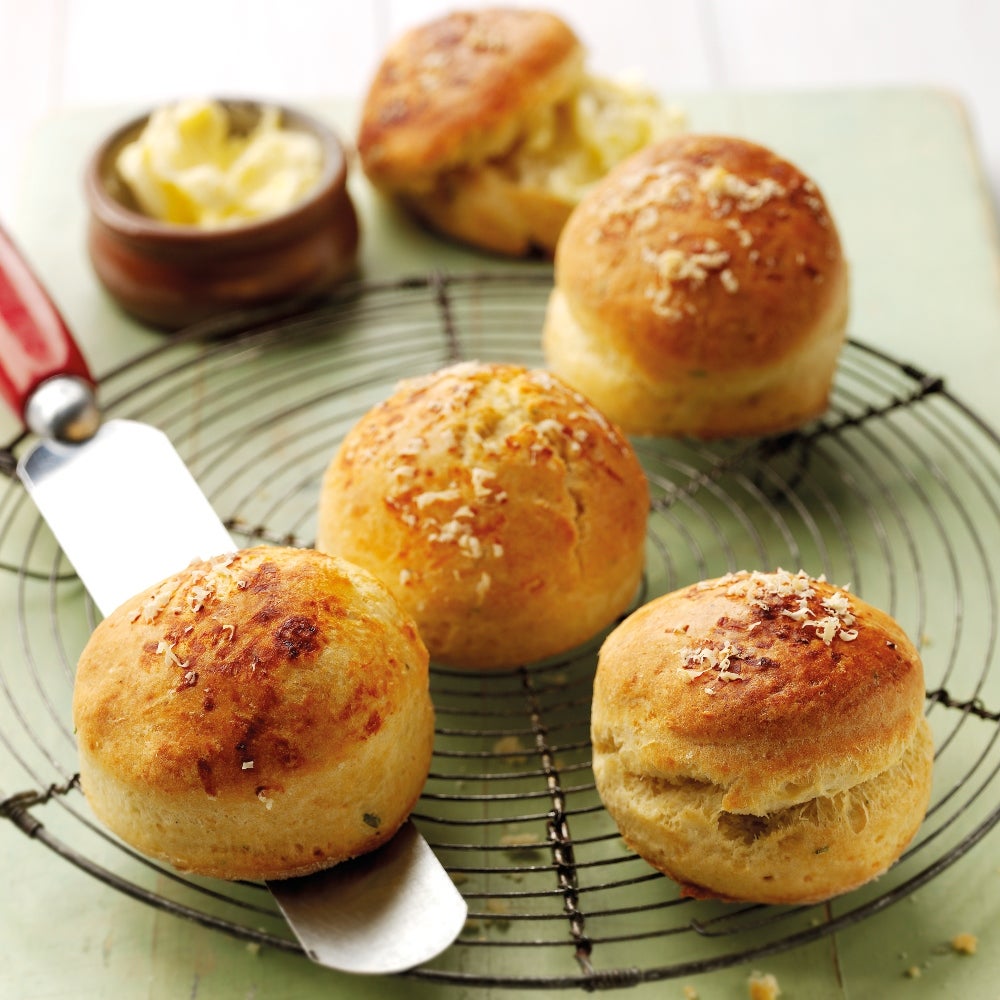 Cheese and mustard scones