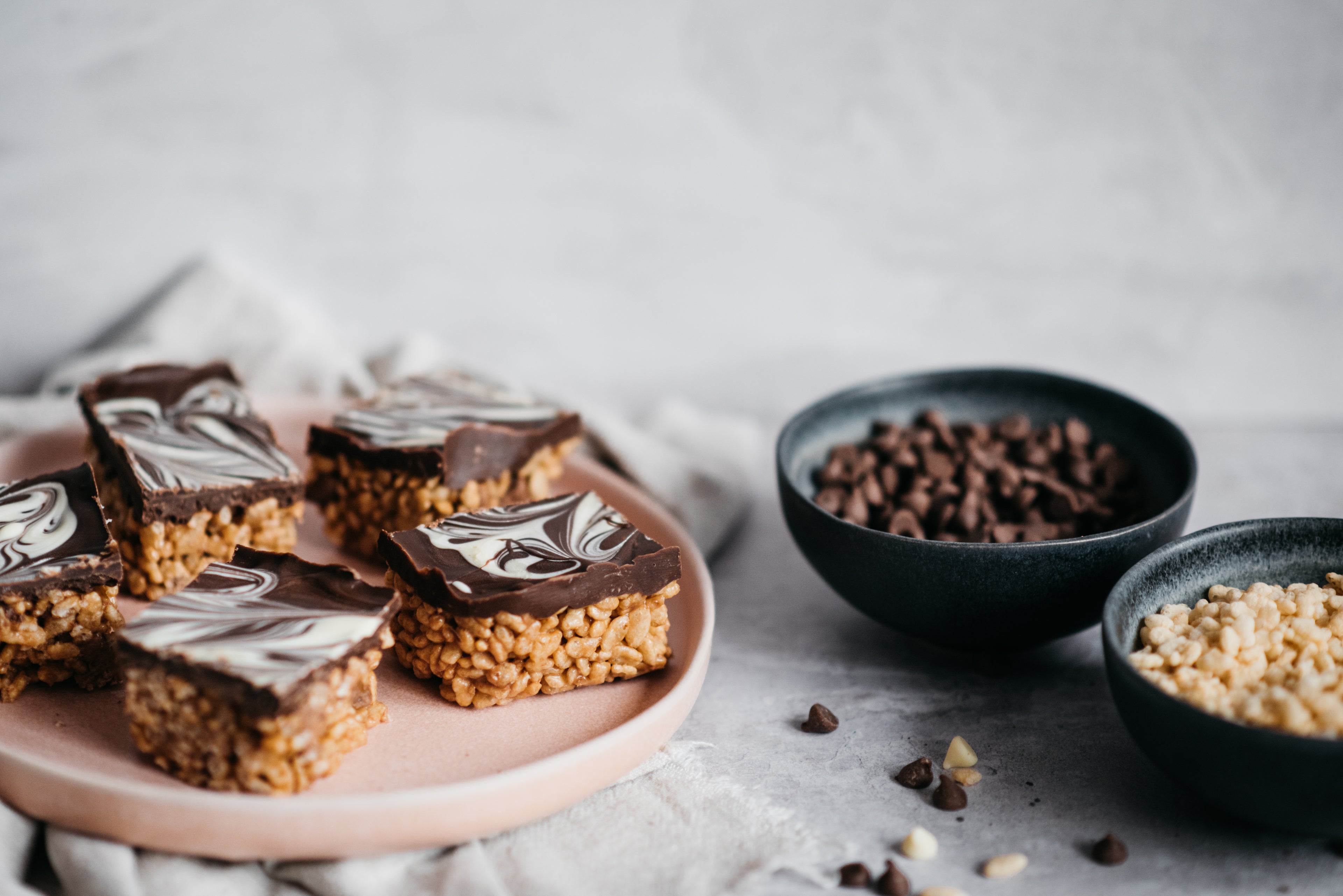 Mars Bar Cakes cut into squares