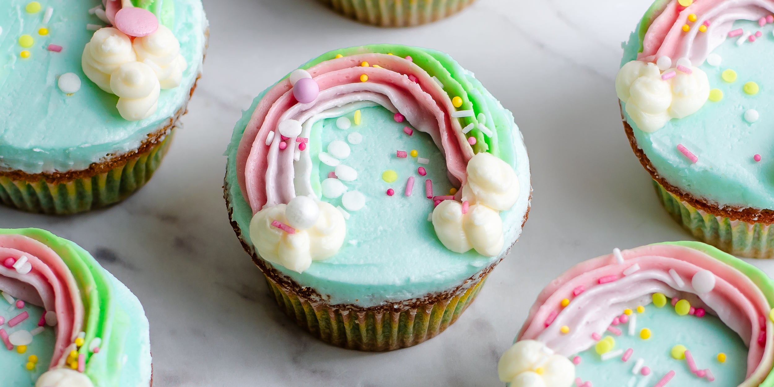 Rainbow Cupcakes