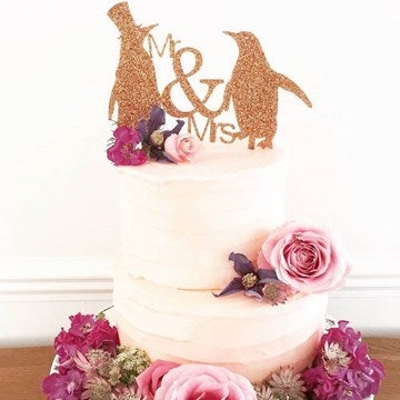 Penguin cake topper