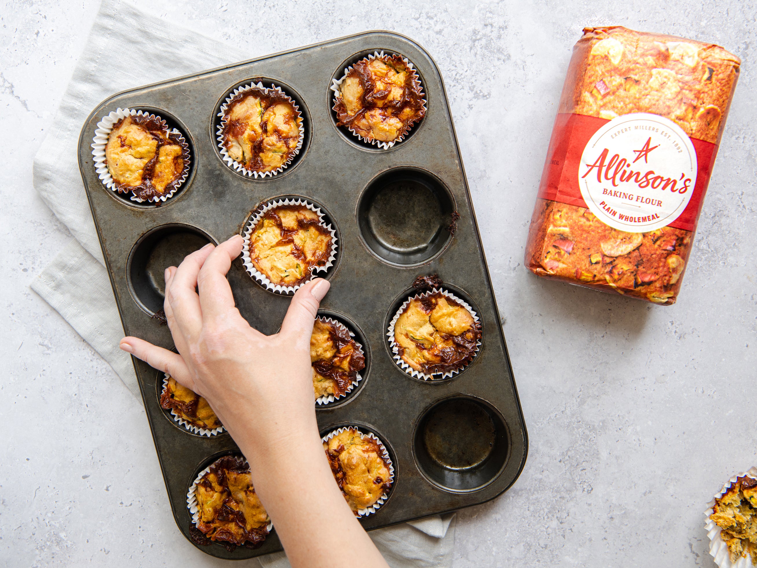 Breakfast Carrot & Courgette Muffins