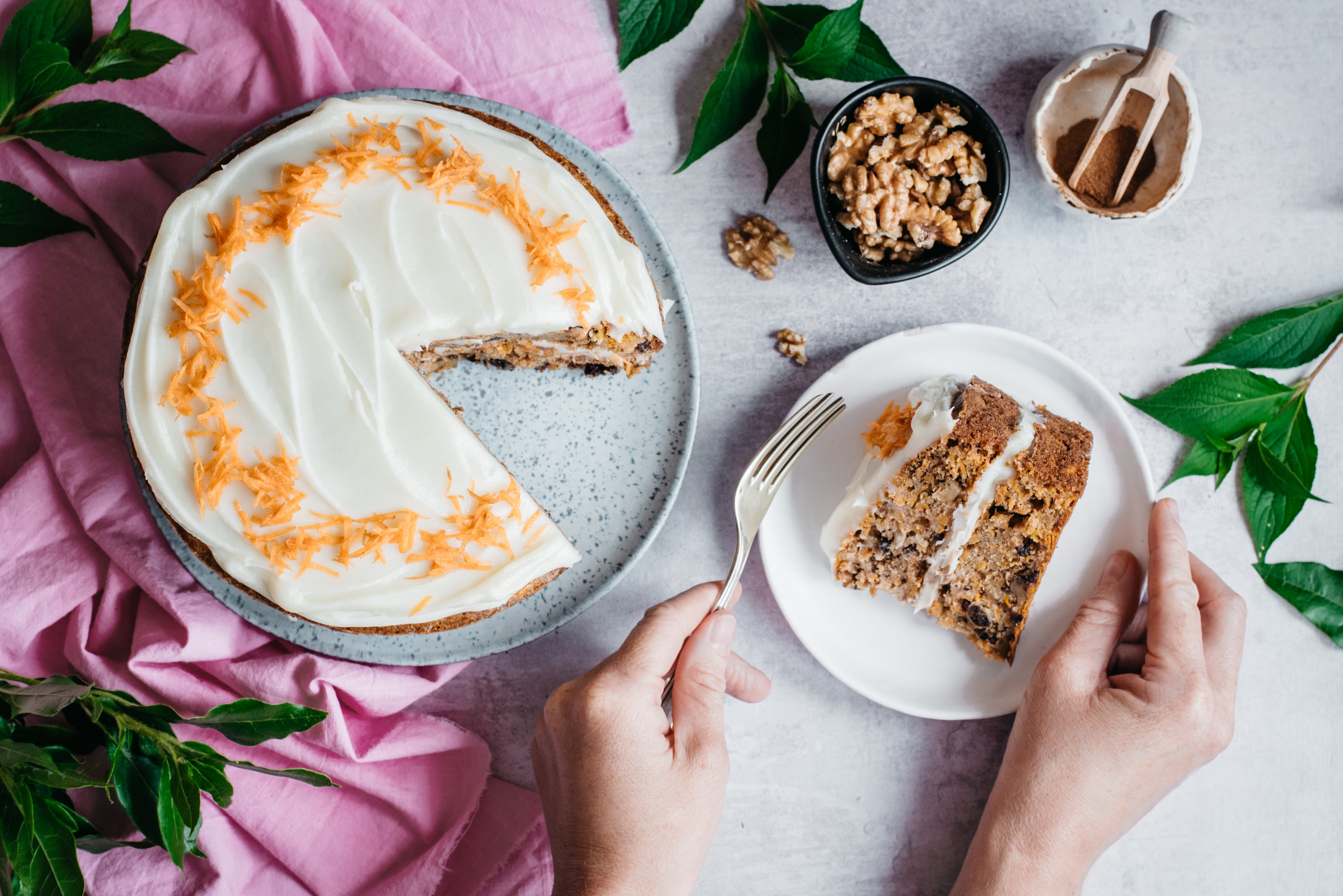 Low Sugar Carrot Cake