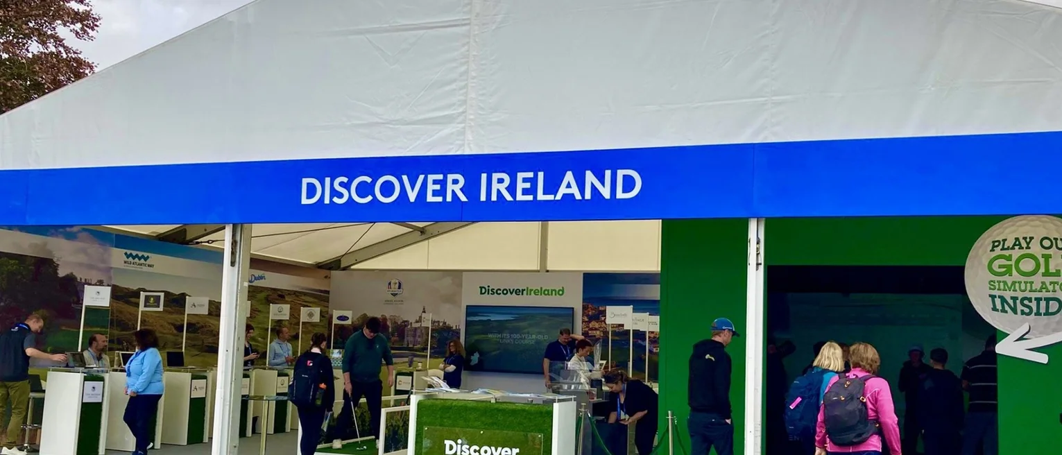 Discover Ireland tent at Irish Open