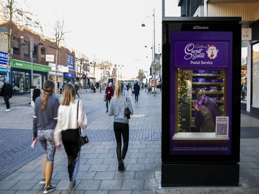 Cadbury's Secret Santa Interactive Poster