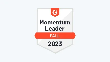 g2 momentum leader 2023 award