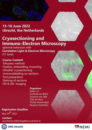 Cryo-sectioning and Immuno- Electron Microscopy Workshop