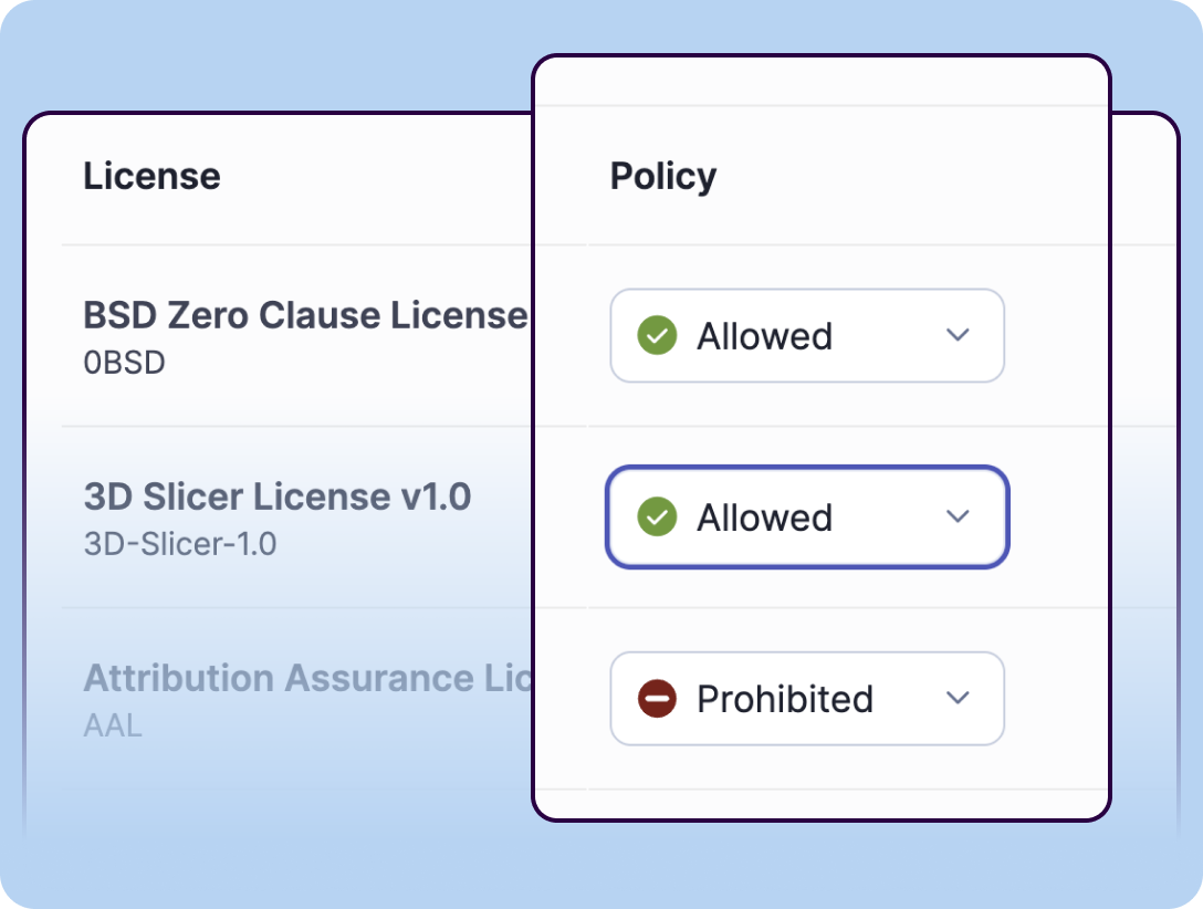 Image shows policy on third party extensions