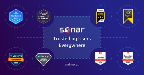 Image for SonarQube Server Receives 16 Awards from Industry Peer Review Sites for Excellence in Enabling Customers to Achieve Clean Code