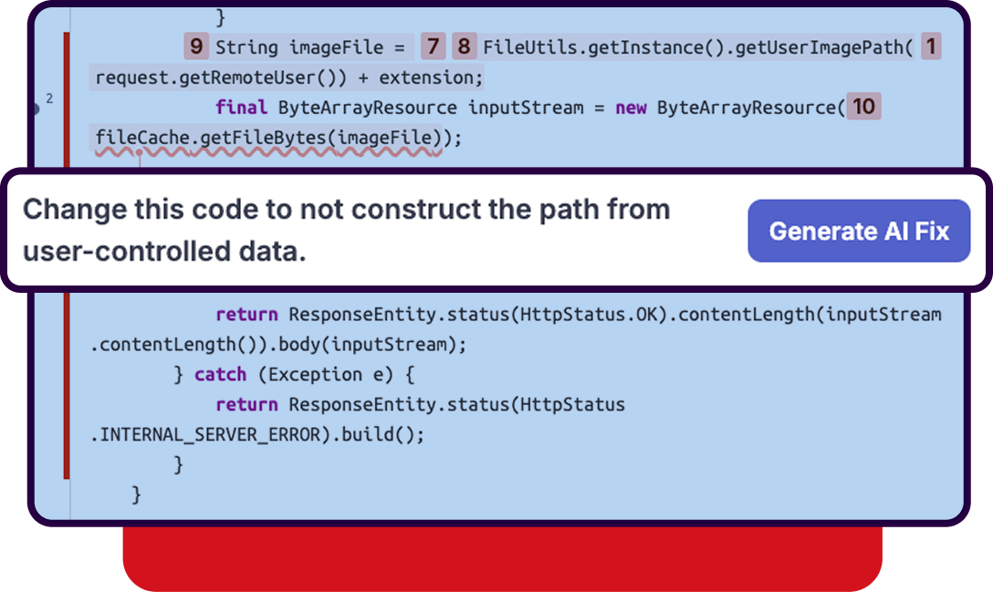 sonarqube ide finds issue in code