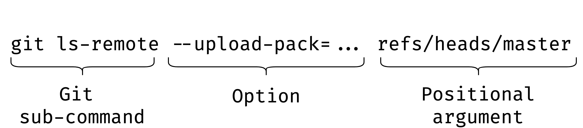 Visual representation of an argument injection