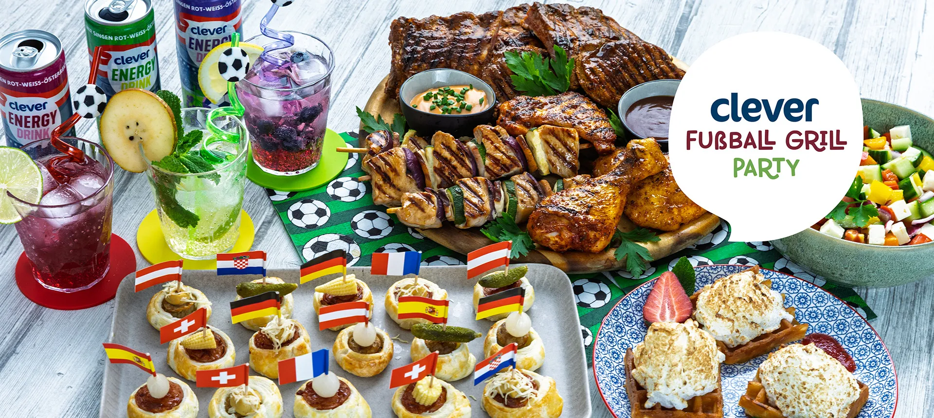clever Fußball Grill Party