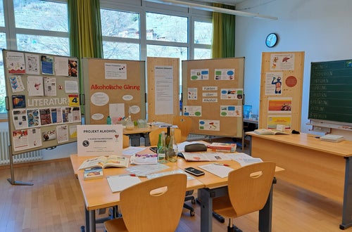 Pinwände gestaltet zum Thema Alkohol Pinwände gestaltet zum Thema Alkohol