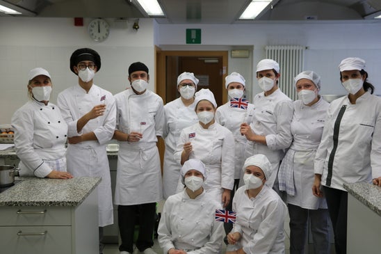 Schüler im Fach Küchenführung Schüler im Fach Küchenführung