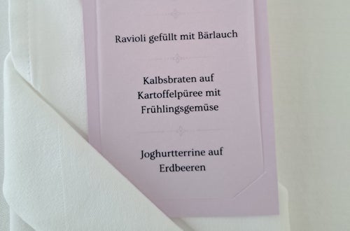 Menükarte Menükarte