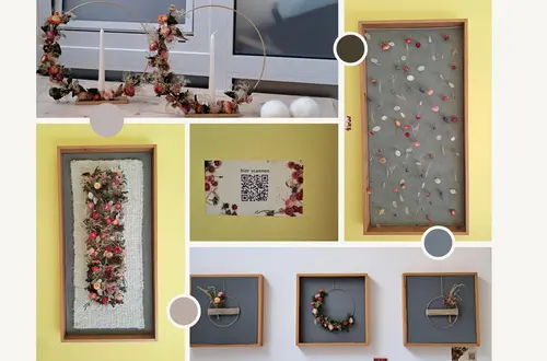 Maturaprojekt: Anfertigung von Wanddekorationen mit Trockenblumen Maturaprojekt: Anfertigung von Wanddekorationen mit Trockenblumen