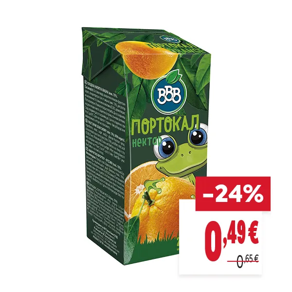 "ОТСТЪПКА: -24%
НОВА ЦЕНА: 0,49 €
СТАРА ЦЕНА: 0,65 €"