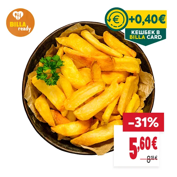 "КЕШБЕК В BILLA CARD
ОТСТЪПКА: -31%
НОВА ЦЕНА: 5,60 €
СТАРА ЦЕНА: 8,18 €"