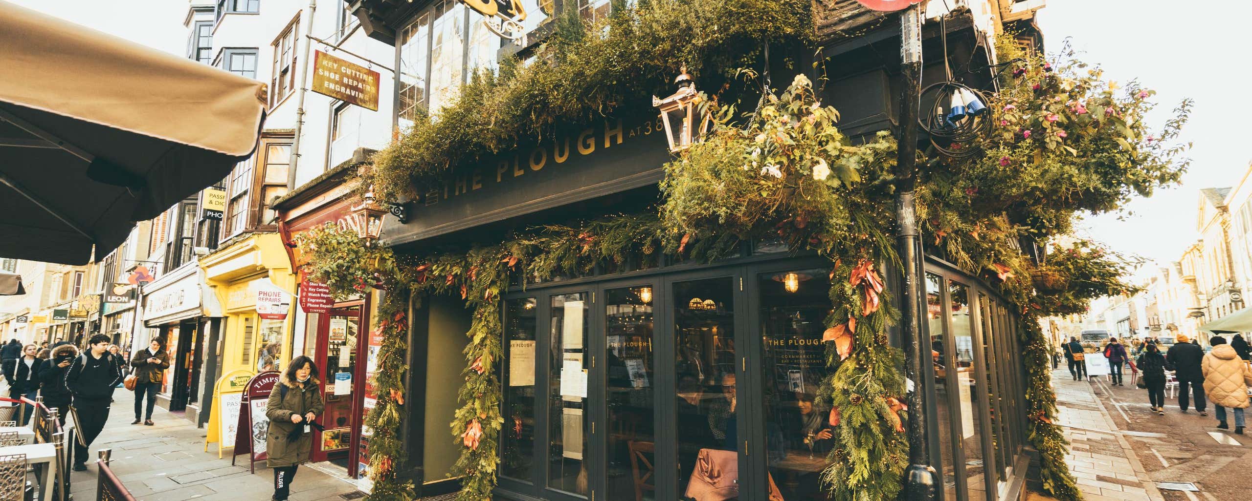 outside of a pub in Oxford