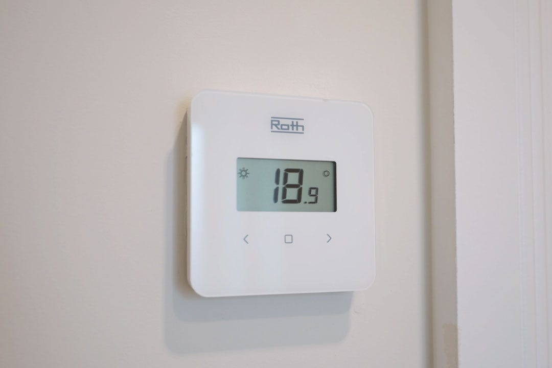 thermostat at meadow view buckinghamshire new home