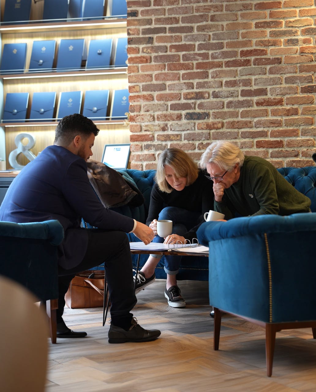 new homes agent speaks to buyers about sites across Oxfordshire