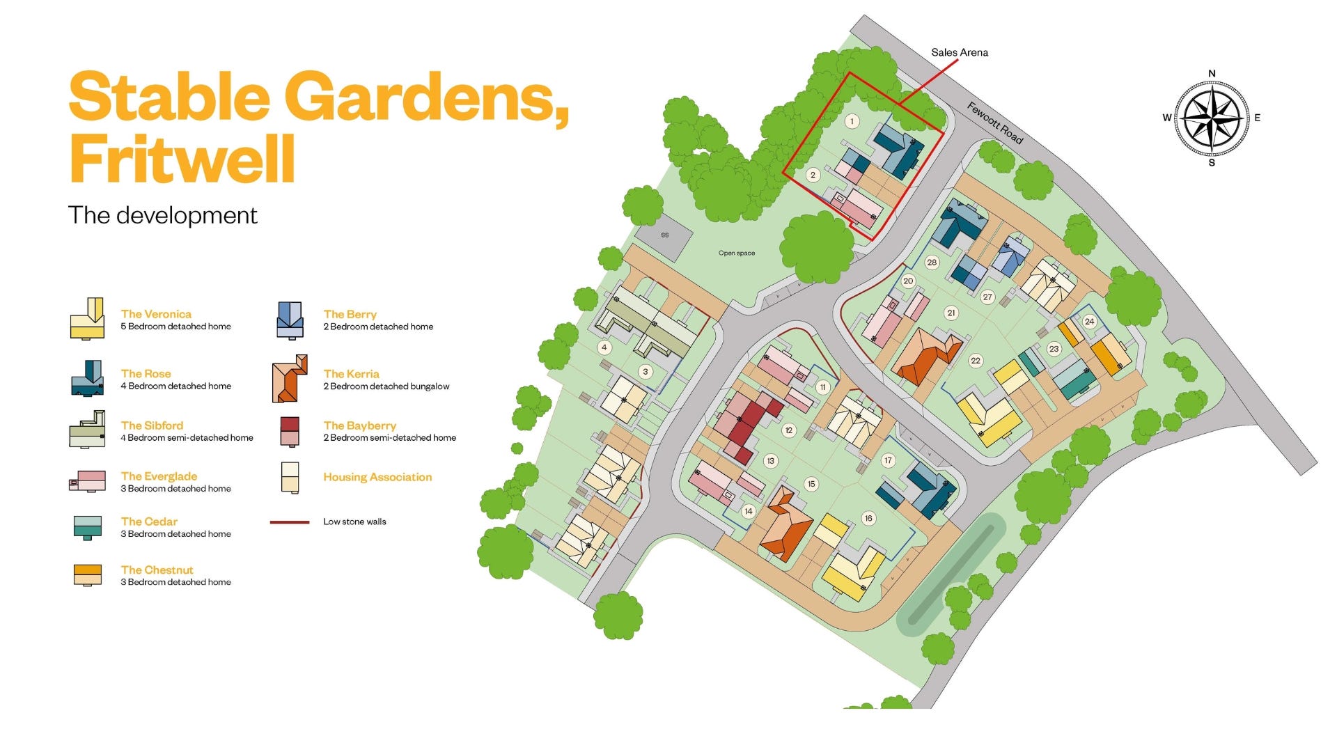 Stable Gardens Site Map