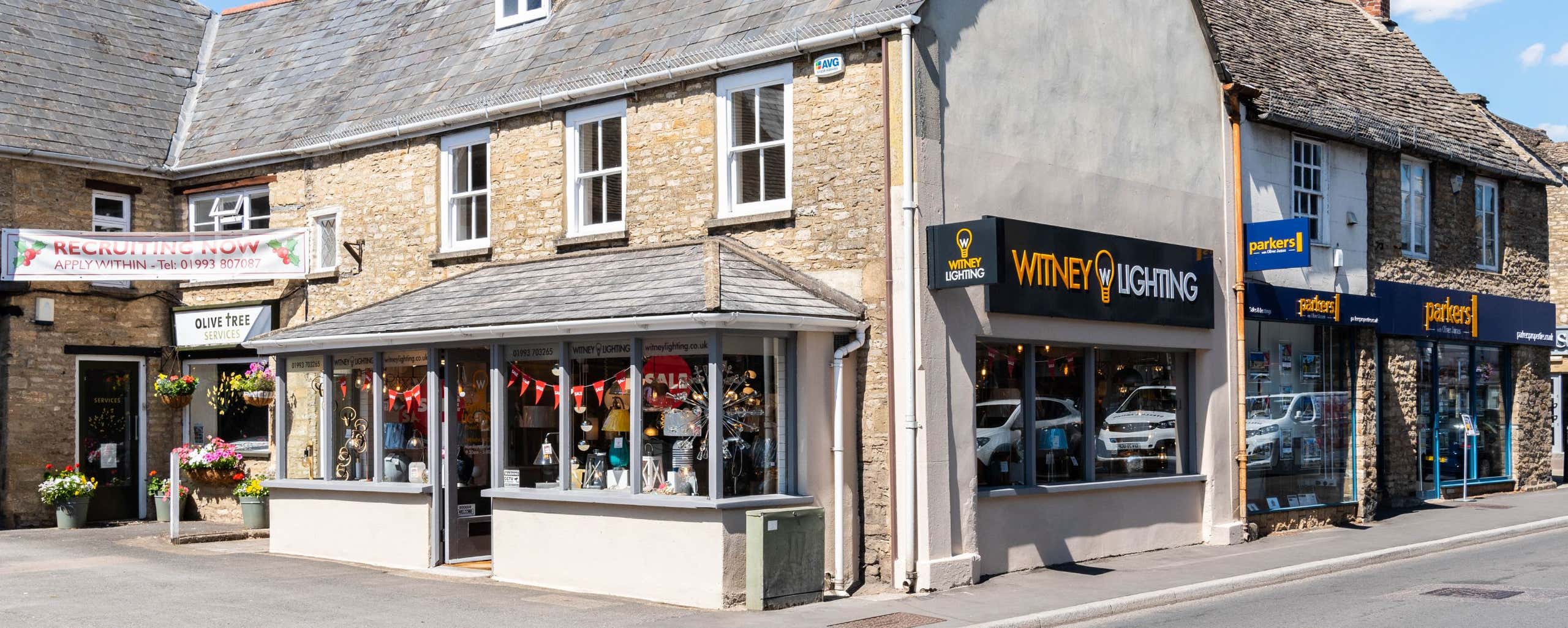 Witney lighting shop front