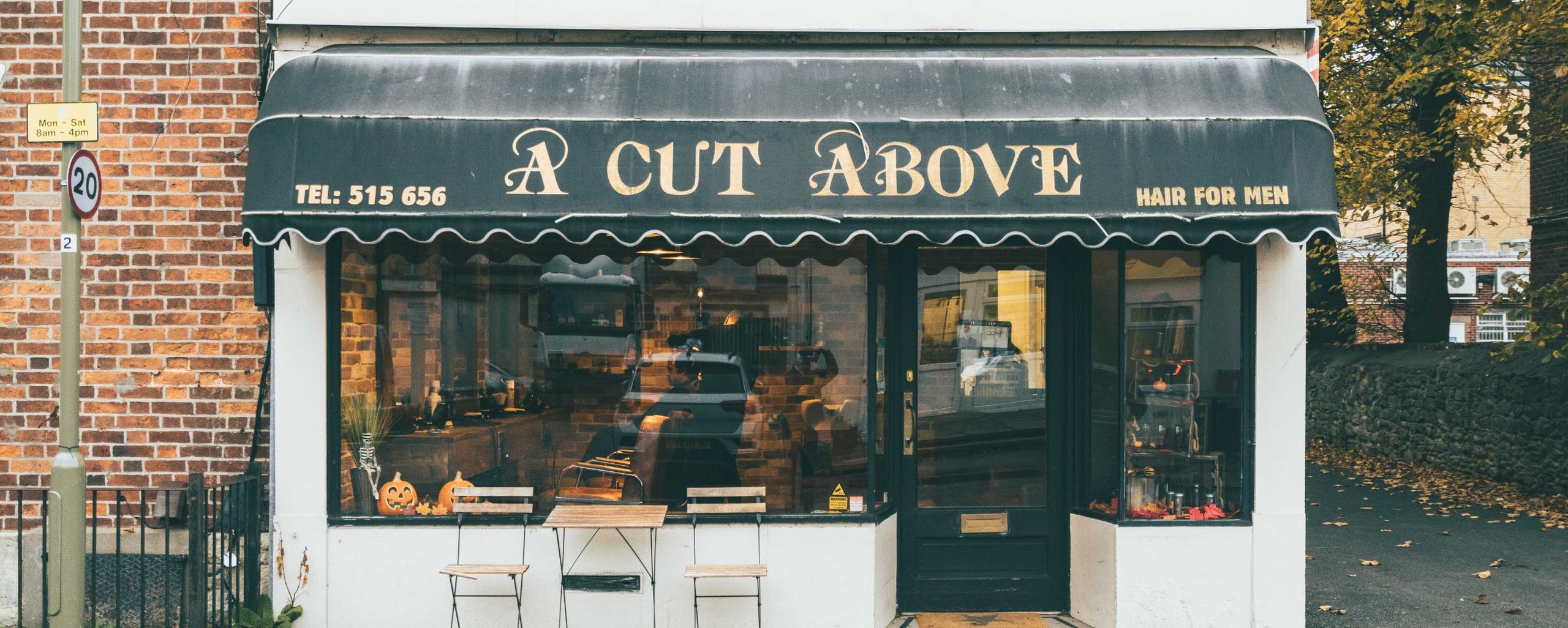 barber shop window 