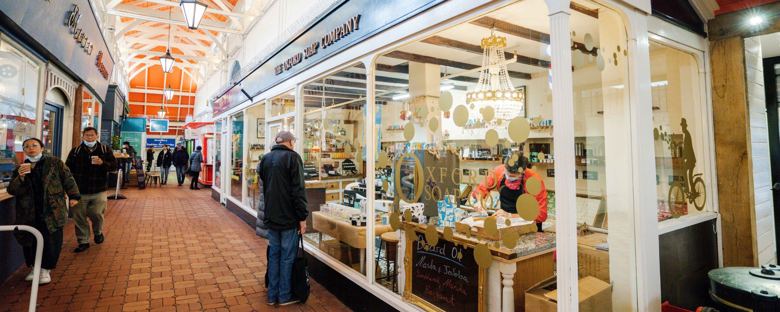 front of oxford soap company shop