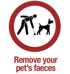 Remove your pet's faeces