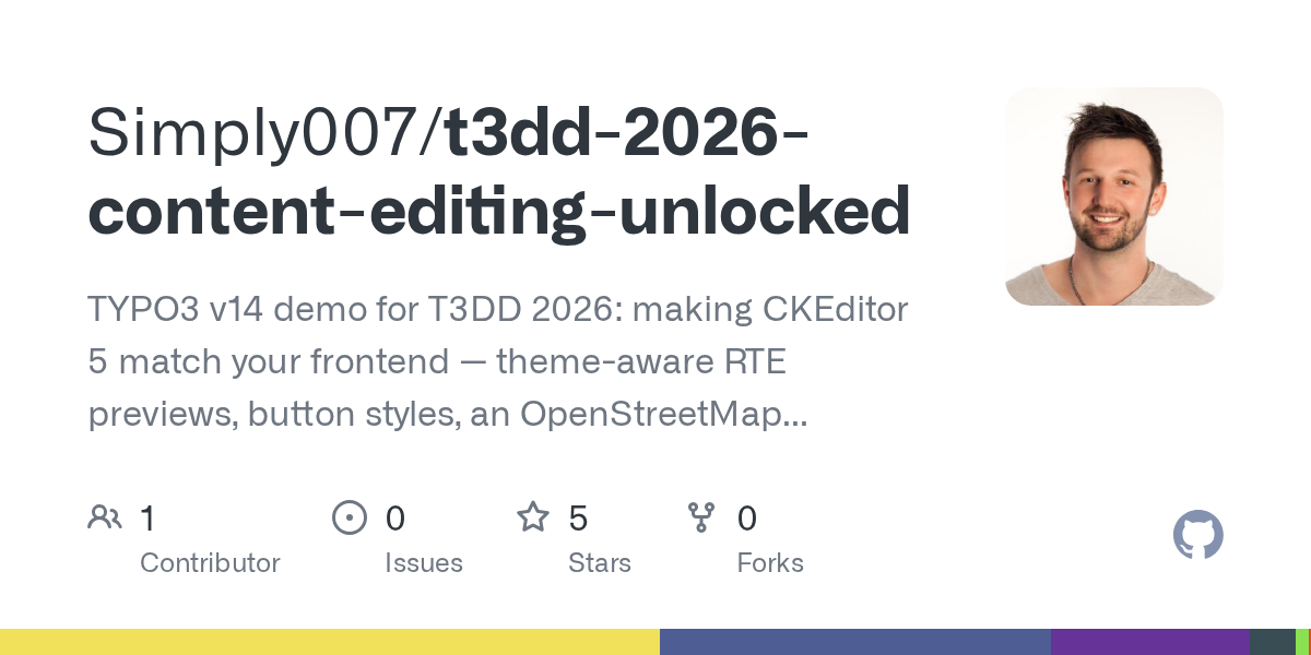 Content Editing Unlocked: TYPO3 v14 Demo Project