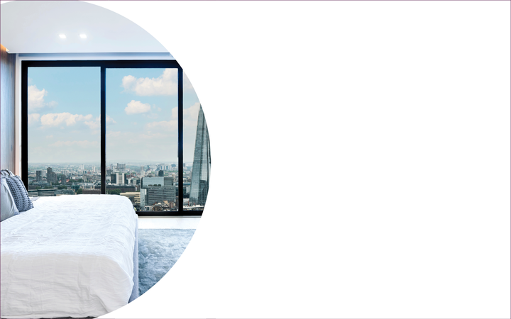 Hotel room hero image