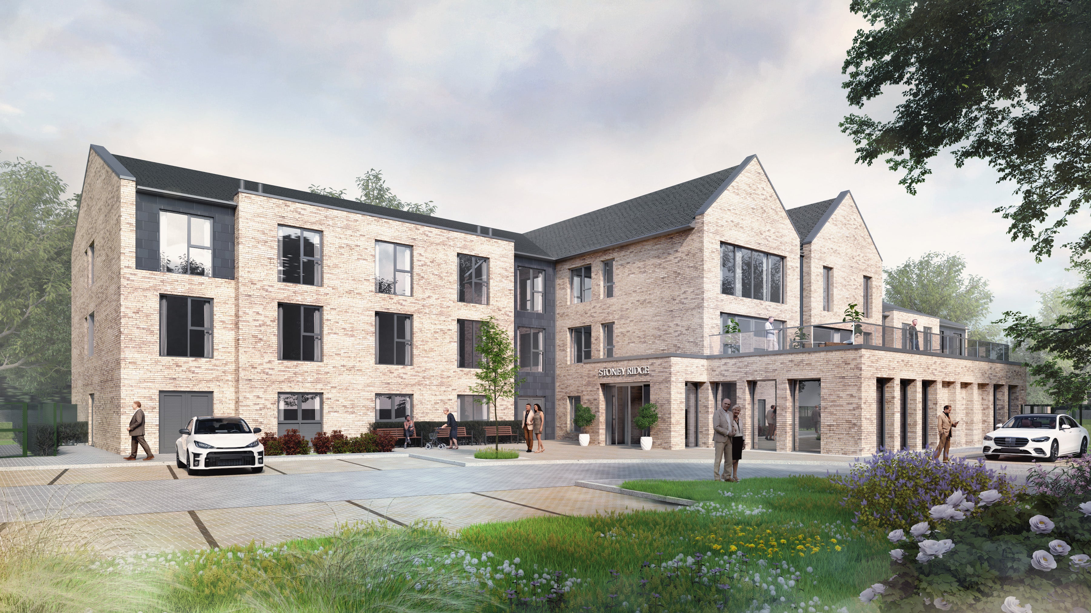 CGI of proposed 72-bedroom care home in Bingley, West Yorkshire