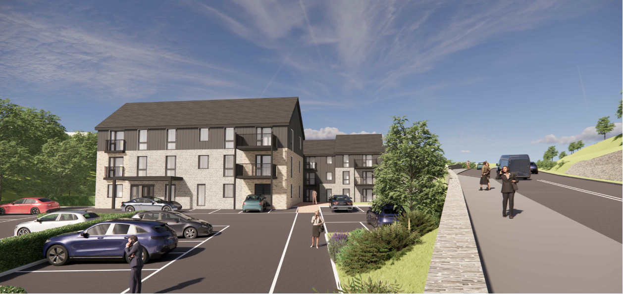 Proposed retirement living apartments in Cowbridge. Credit, Aspire Design