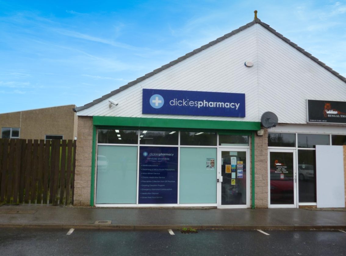 Balmedie Pharmacy in Aberdeenshire village